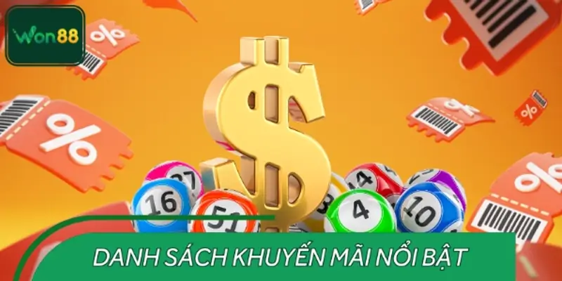 Các chương trình khuyến mãi xổ số WON88 hot 2025