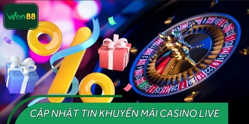 Các hình thức tin khuyến mãi Casino live phổ biến hiện nay