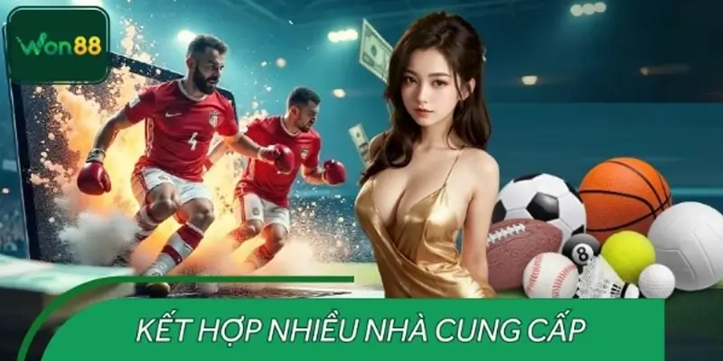 Các nhà cung cấp dịch vụ thể thao uy tín hợp tác cùng WON88