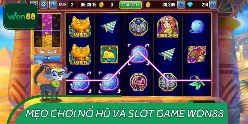 Mẹo chơi nổ hũ và slot game WON88 hiệu quả