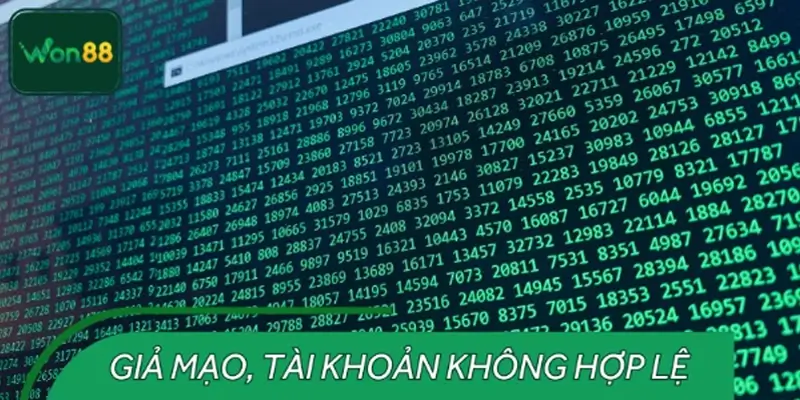 Sử dụng danh tính giả mạo hoặc tài khoản không hợp lệ