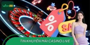 Tin Khuyến Mãi Casino Live WON88 – Ưu Đãi Baccarat, Roulette